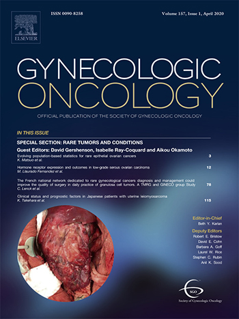 gynecologic oncology magazine cover